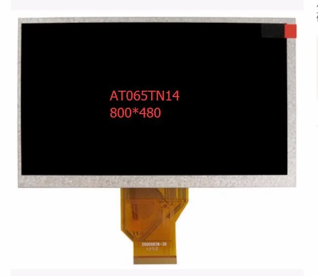 6,5 дюймов polegada TFT lcd цифровой экран AT065TN14 800*480(RGB) размеры 155*89,5*5 мм толщина