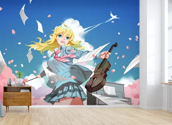 

[Self-Adhesive] 3D Music Girl 336 Japan Anime Wall Paper mural Wall Print Decal Wall Murals