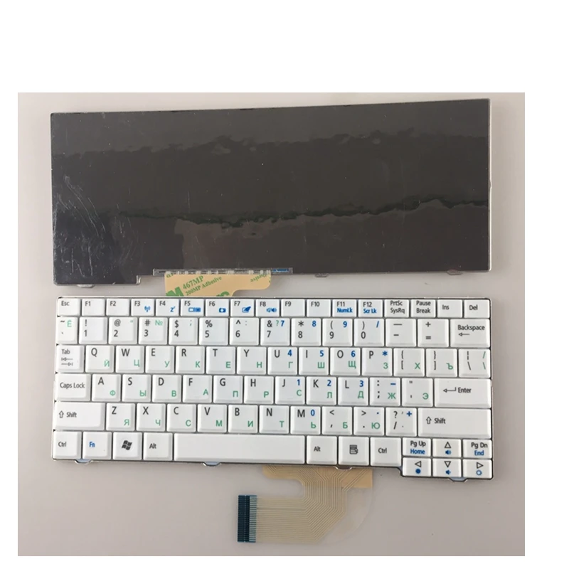 Русская клавиатура для Acer Aspire One ZG5 D150 A150 A150L ZA8 ZG8 D210 D250 A110 Emachines EM250 RU белая |