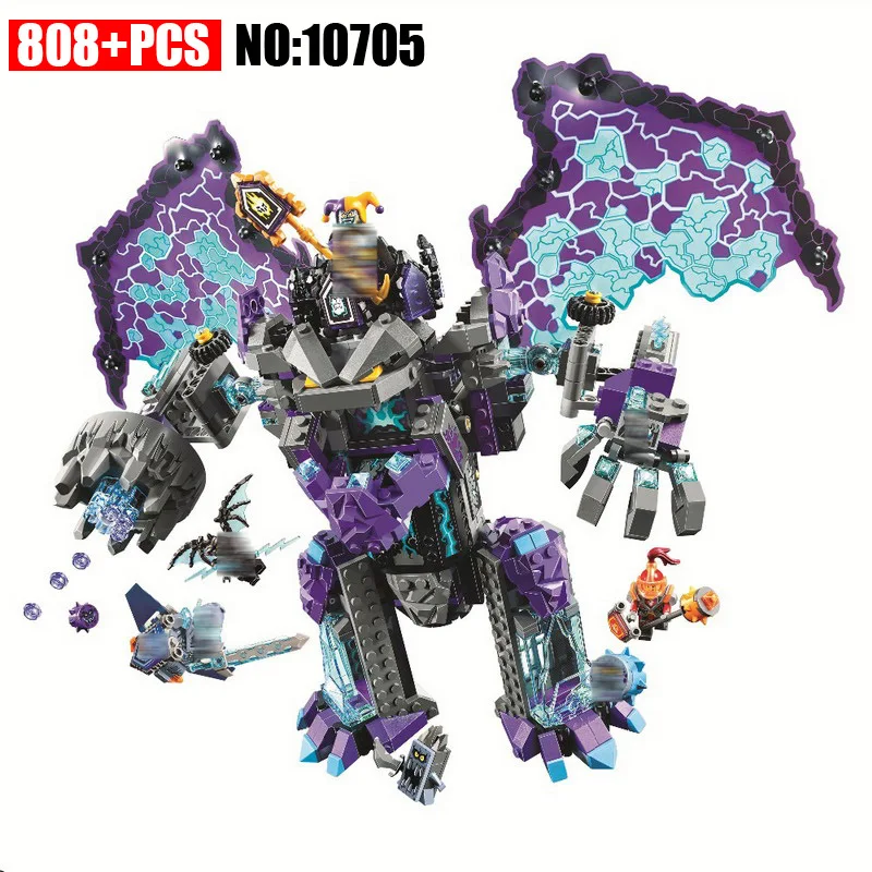 

808PCS Nexus Knights The Stone Colossus of Ultimate Destruction Building Blocks DIY Toy Christmas Gift Compatible With 70356