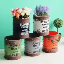 Retro creative ceramic do old storage box household living room flowerpot decoration vintage home decor