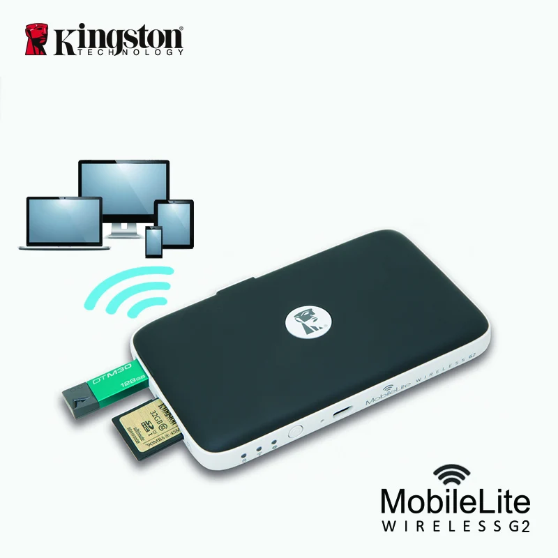 Беспроводной многофункциональный Wi Fi передатчик Kingston MobileLite G2 беспроводной