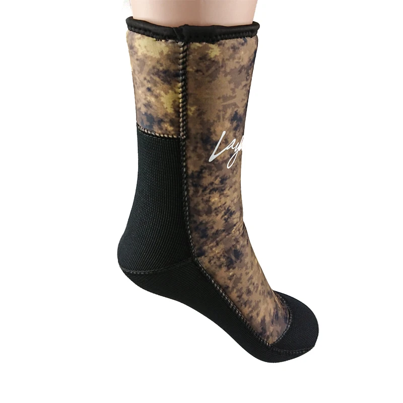 camouflage 7mm neoprene diving socks for spearfishing underwater fishing wetsuit diving gloves weight vest load vest drop vest bikini hunting fishing8