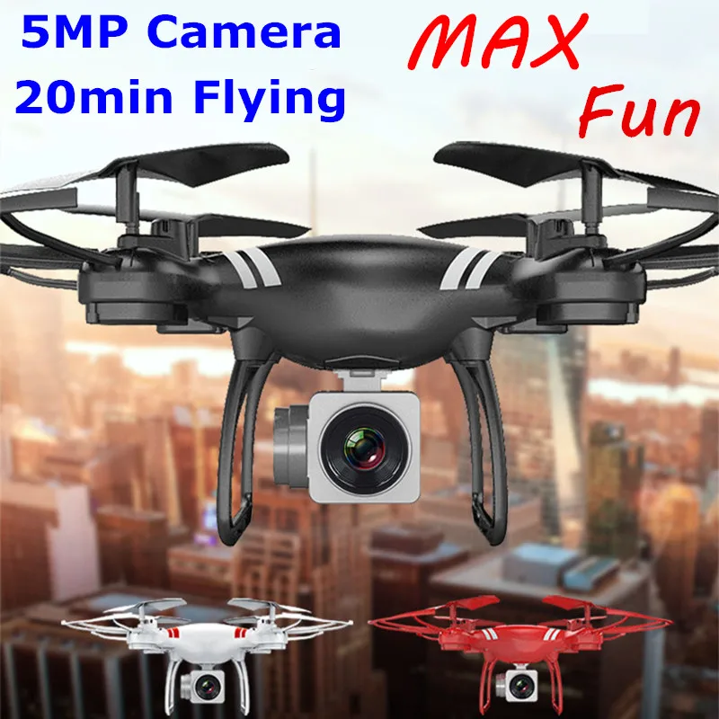

KY101S RC Drone with 5MP 1080P Camera HD Wide Angle 2.4G 4CH Remote Control Altitude Hold FPV Quadcopter VS XS812 SG900 X5SW H68