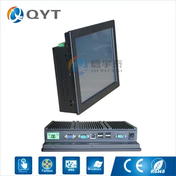 

embedded PC Fanless Intel N2807 1.86GHz with 2RS232/4USB 10.4" industrial pc 4GB RAM 32G SSD Win7/8/10