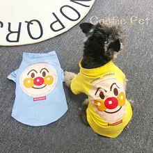 Летние футболки для собак Мягкая футболка для домашних животных Семейные комплекты одежды для йоркширских собак, Бишон, бульдог дышащий костюм для собак