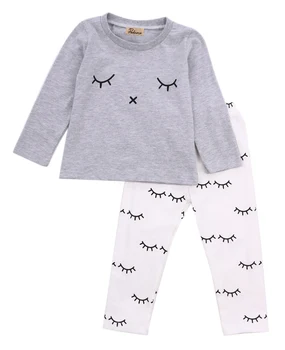 

2017 New Fashion Newborn Toddler Infant Kids Baby Boy Girl Clothes Casual T-shirt Tops+Long Pants Outfits Clothing Sets