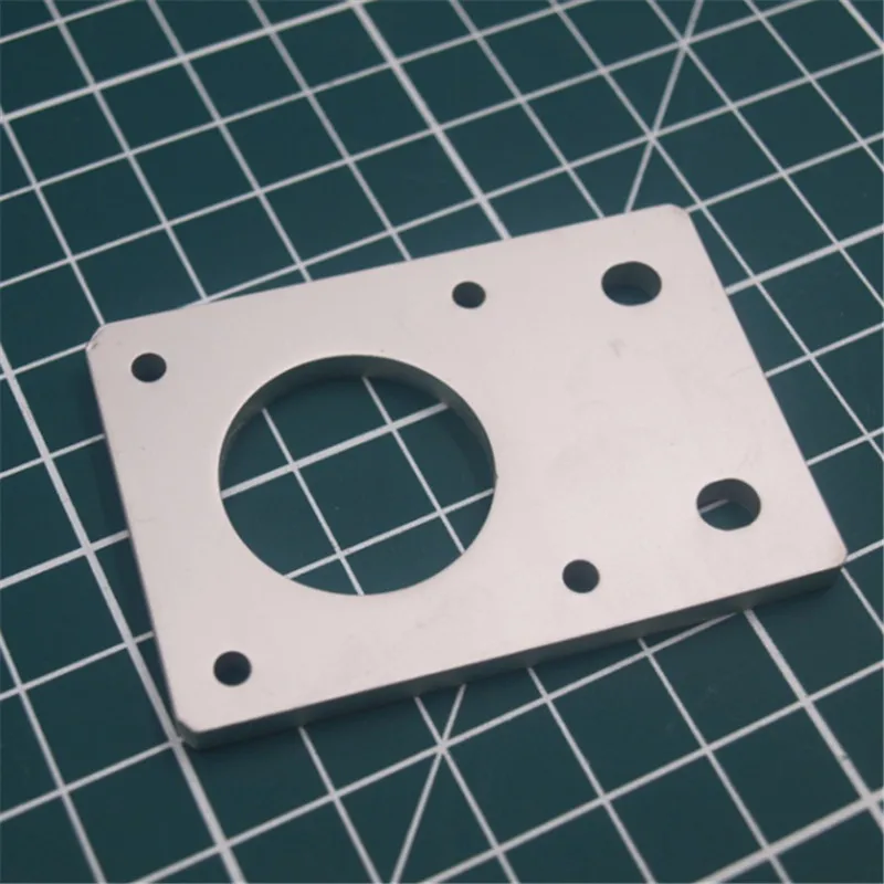 

1pcs silver/black Anodized Aluminum NEMA 17 Stepper Motor Mounting Plate For Reprap D-bot core-XY 3D Printer CNC 2020 Profiles