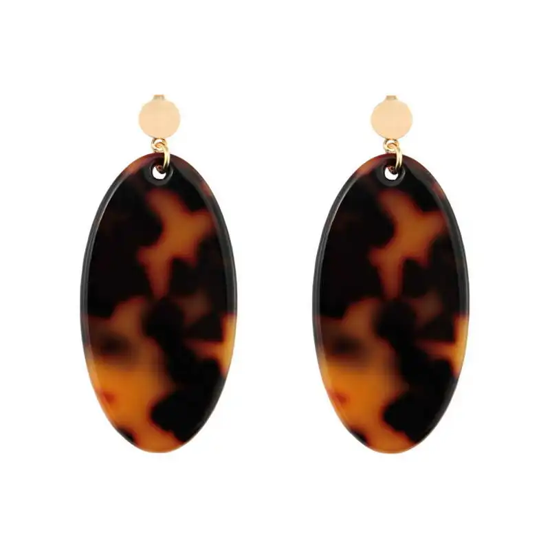 

Minimalist Oval Leopard Earrings for Women Fall Boutique Jewelry Wholesale
