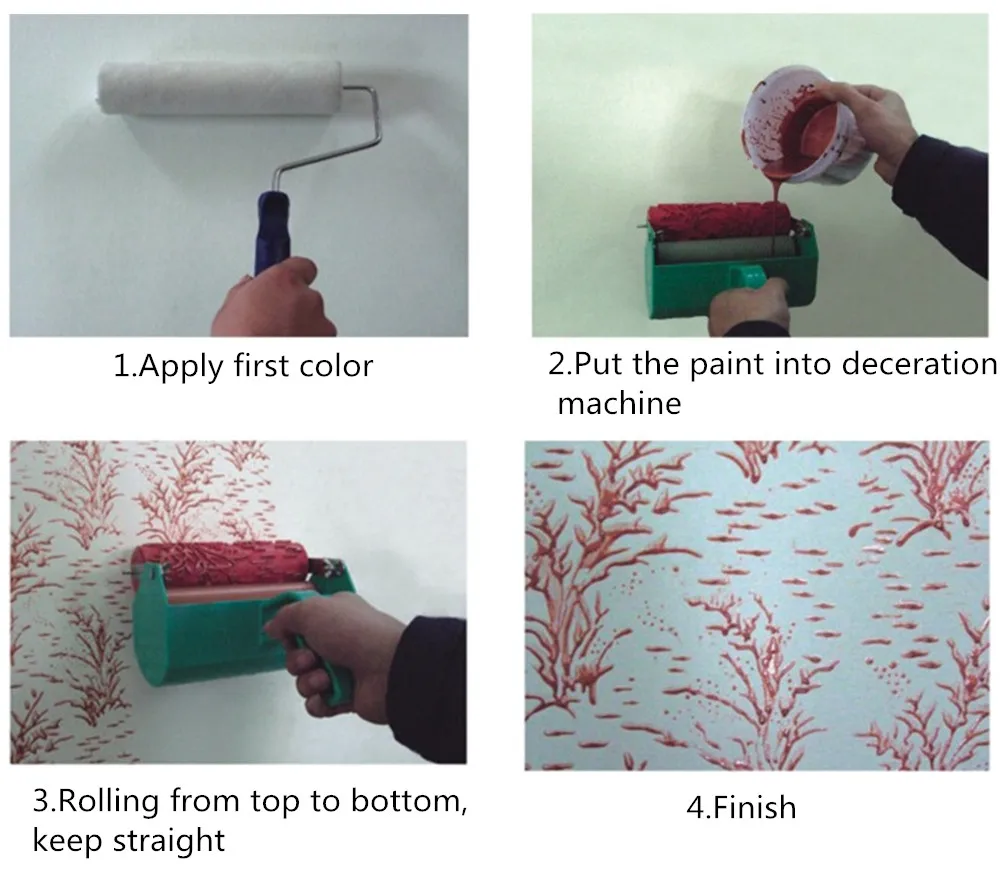 7 дюймов 3D резиновые стены декоративной живописи ролик, сделанный по образцу ролик настенные украшения инструменты без ручка, роза, ролик, 110C