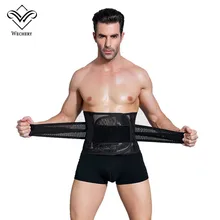 Wechery Modeling Straps Waist Trainer Men Slimming Belt Belly Corset for Men Body Shaper faja reductora Abdomen cinta modeladora