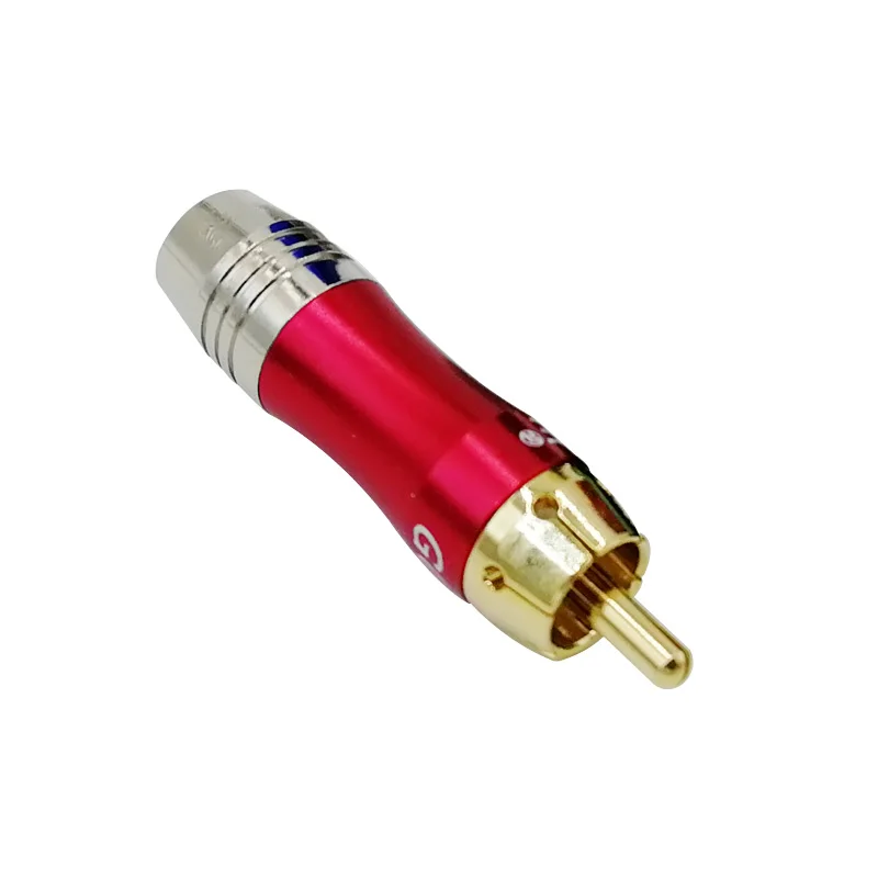 RCA Connector Gold Plated RCA Male Plug Adapter High Quality Speaker