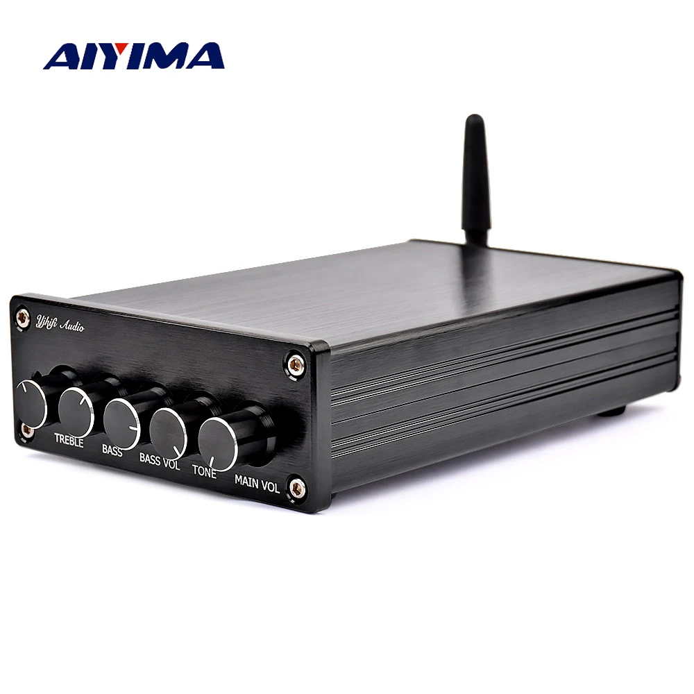 AIYIMA Bluetooth 4.2 Subwoofer Audio Amplifier 100W HIFI Stereo TPA3116 Digital 2.1 Channel Desktop Power Amplifier Amp 50W*2 AIYIMA Bluetooth 4.2 Subwoofer Audio Amplifier 100W HIFI Stereo TPA3116 Digital 2.1 Channel Desktop Power Amplifier Amp 50W*2