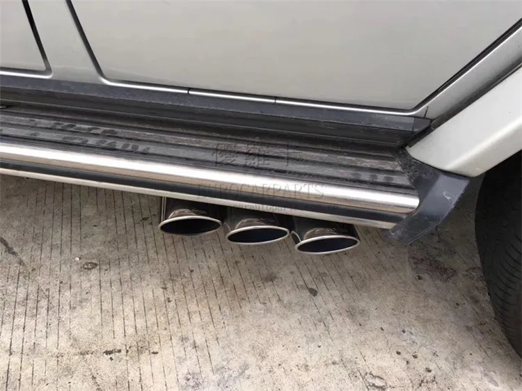 Perfect G class w463 exhaust system for G WAGON G63 G65 G500 B style A style exhaust pipe muffler tips 10