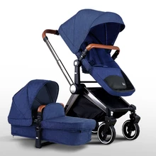 Best Quality Luxury Baby font b Stroller b font Shockproof Big Wheel Baby Car High Landscape