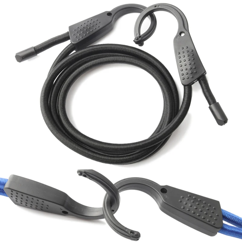 120CM Adjustable Stretch Elastic Bungee Cords Hooks Bikes Rope Tie Car Luggage Roof Rack Strap Hooks For Home Outside Use