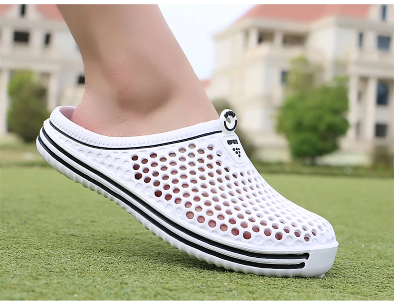 Brand Duty-Free Big Size 36-45 Lover Clogs 6 Colors Croc Shoes Men Band Sandals Summer Beach Water Swimming Mens Shoe (12)