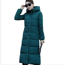 7 14 days To Moscow 2016 Winter Women s Cotton Slim Long Coat Hooded Parka font