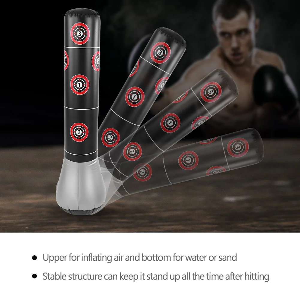 Boxe Saco De Pancadas Inflável Bounce Livre-Suporte