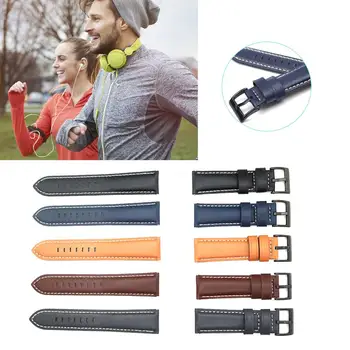 

Replacement Watch Strap 22MM Universal Leather Strap Watch Band For Samsung Gear S3 Frontier Gear S3 Classic Length 115 MM 75MM