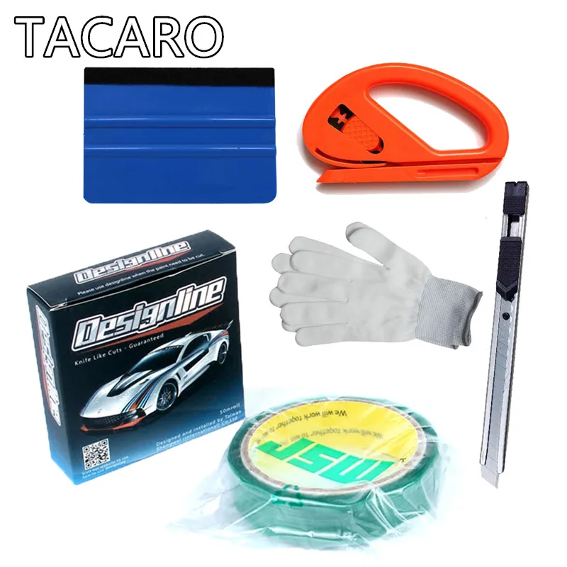 3.5mmx50m/Roll Knifeless Design Line Tape For Car Wrapping Graphics Vinyl Cut Design Knife Like Cuts + Squeegee + Cutter 3.5mmx50m/Roll Knifeless Design Line Tape For Car Wrapping Graphics Vinyl Cut Design Knife Like Cuts + Squeegee + Cutter
