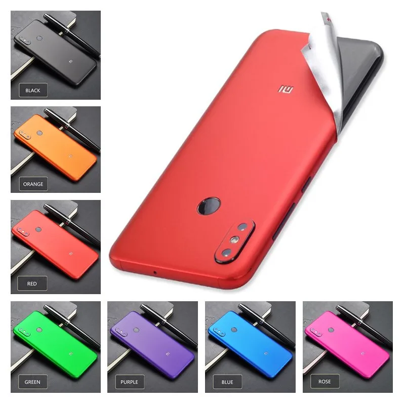 

Ice Film Full Body Candy Color Decal Sticker Wrap Skin Case Cover For Xiaomi mi6 mi6X mi8 mi8se Note3 mix2s Capa Coque Stickers