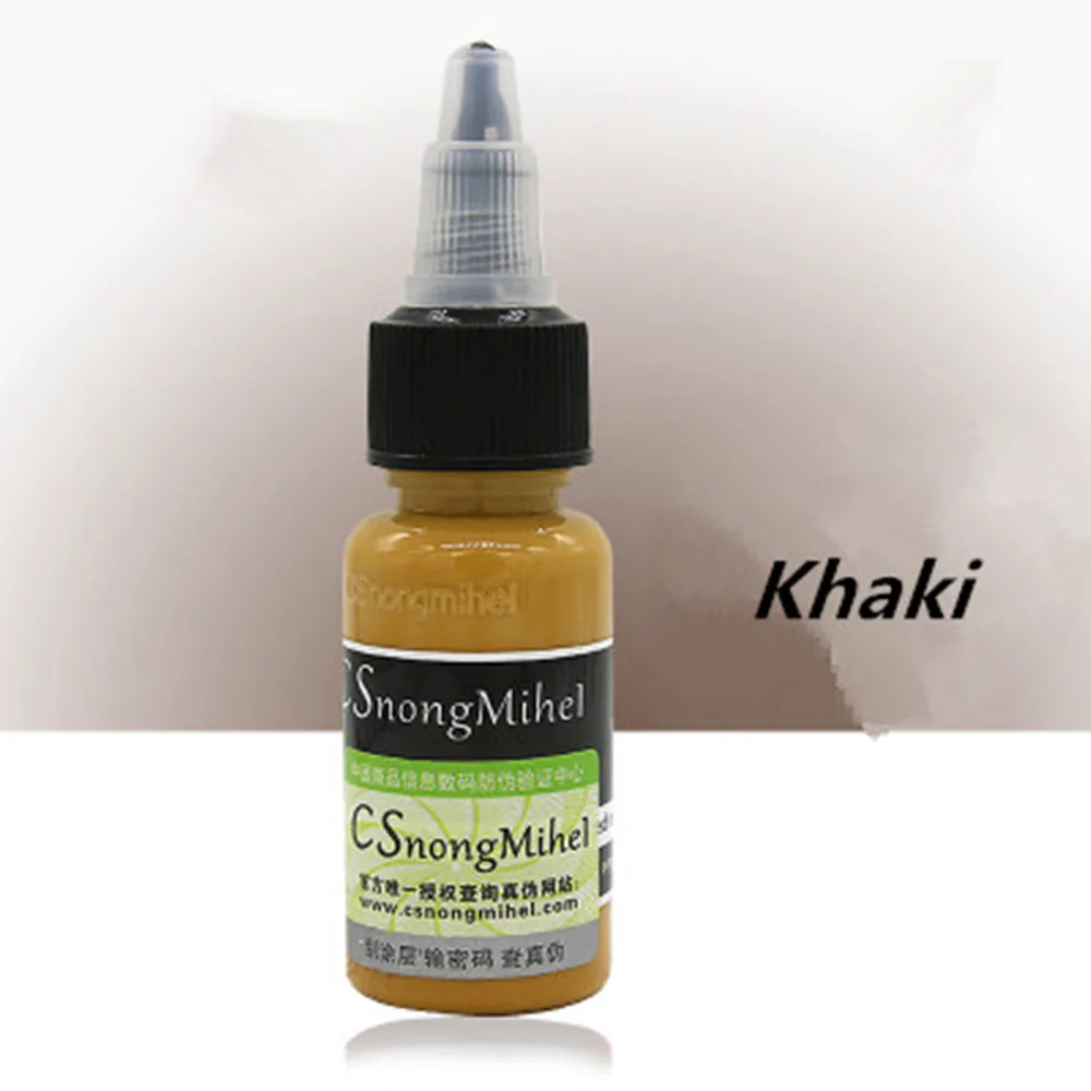 1/2oz15ml/бутылка блеск для губ тату краска для бровей чернила для бровей и губ Полупостоянный макияж быстрая окраска в - Цвет: Khaki