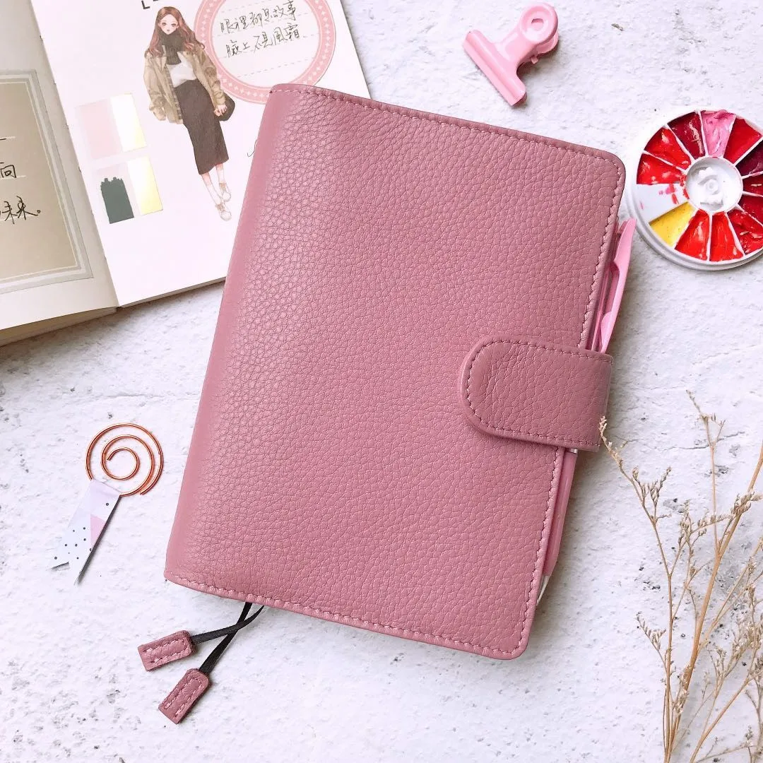 D Classic Genuine Leather Softcover Journal Cover For Hobonichi Paper Book A6 Free Shipping - Цвет: D