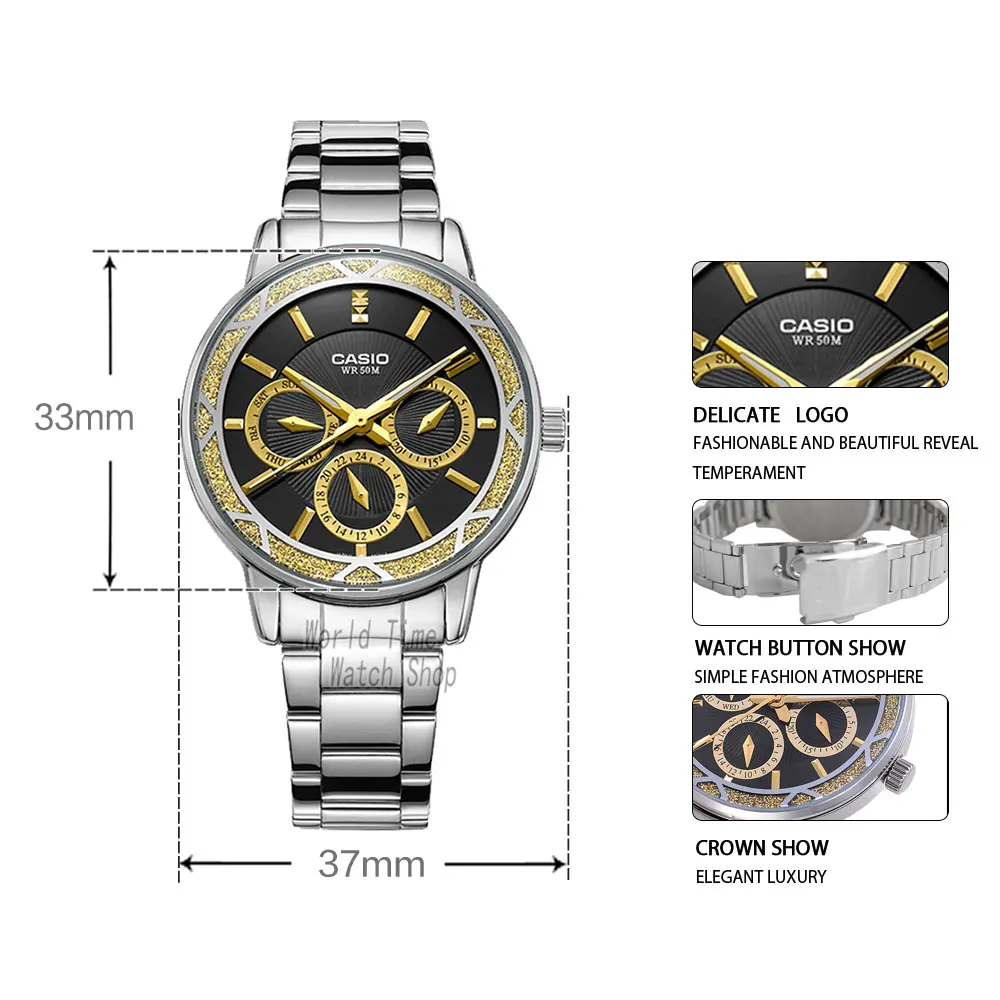 Casio watch Fashion simple pointer waterproof quartz ladies watch LTP-2087D-1A