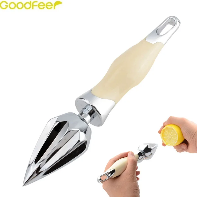 

Goodfeer Mini Lemon Squeezer with PP Grip for Juice Salad Cooking Manual Non-slip Citrus Reamer Citrus Juicer Lemon Juicer