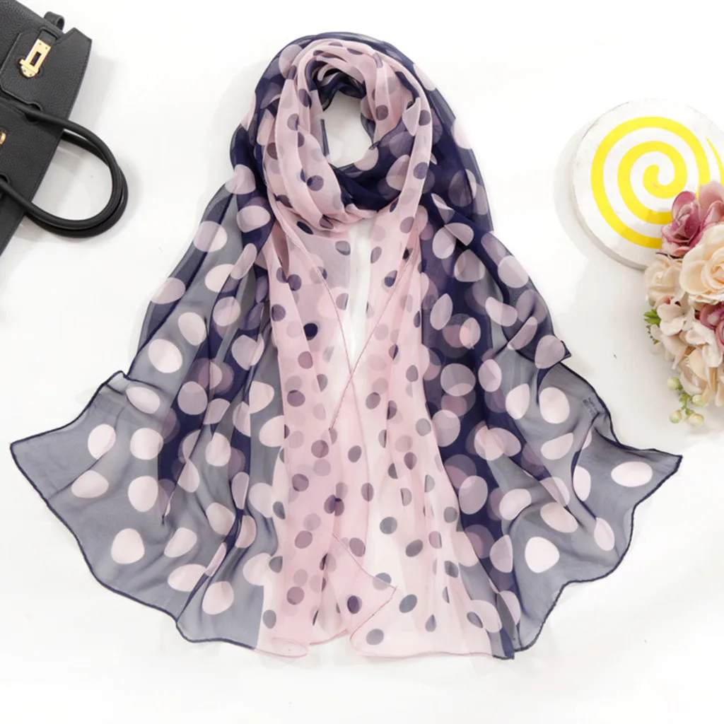 

Women Scarf Summer Print Fashion Women Long Soft Wrap Scarf Shawl Chiffon landscape Print Scarf Scarves 2019