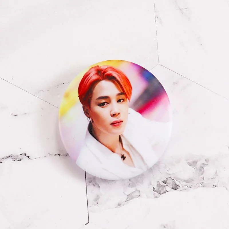 Year-End Clearances Kpop Bangtan Boys Pin Album Brooch Badge Accessories For Clothes Hat Backpack Decoration - Окраска металла: 10