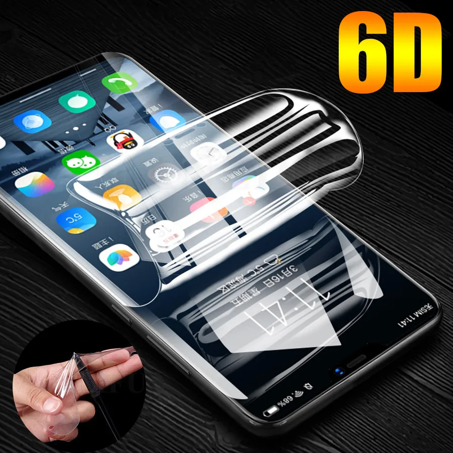 

6D Silicone Soft TPU Front Screen Protector For Motorola Moto G7 G6 G5s Plus Hydrogel Sticker Film For Moto One Z2 Z3 E5 Play