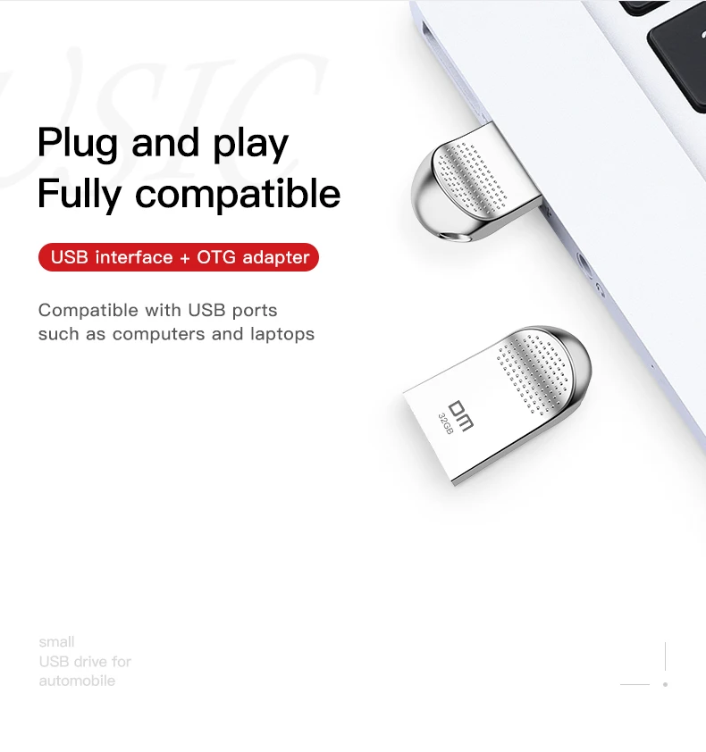 USB 2,0 флэш-накопитель PD125 Metal16GB 32GB мини-накопитель диск памяти простой стиль для компьютера ПК планшета или автомобиля