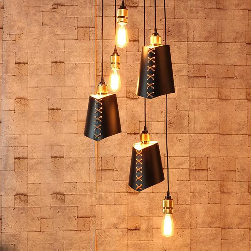 

6 Heads American Country Abajur Living Room Pendant Lamp Retro Loft Bar Restaurant Lighting Dining Room Deco Hanging Lights