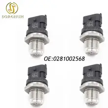 Новые 4 шт. впрыска топлива Rail датчики давления для Renault, Hyundai Fiat Lancia 0281002568