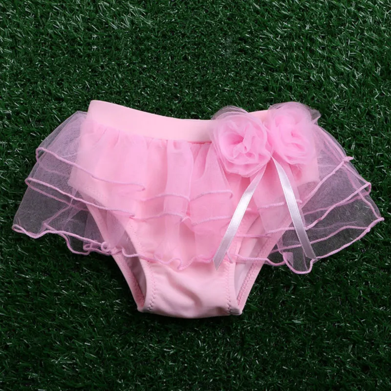 Infant Baby Swim Trunk 0 3 Years Girls Lace Flower Princess Bathing
