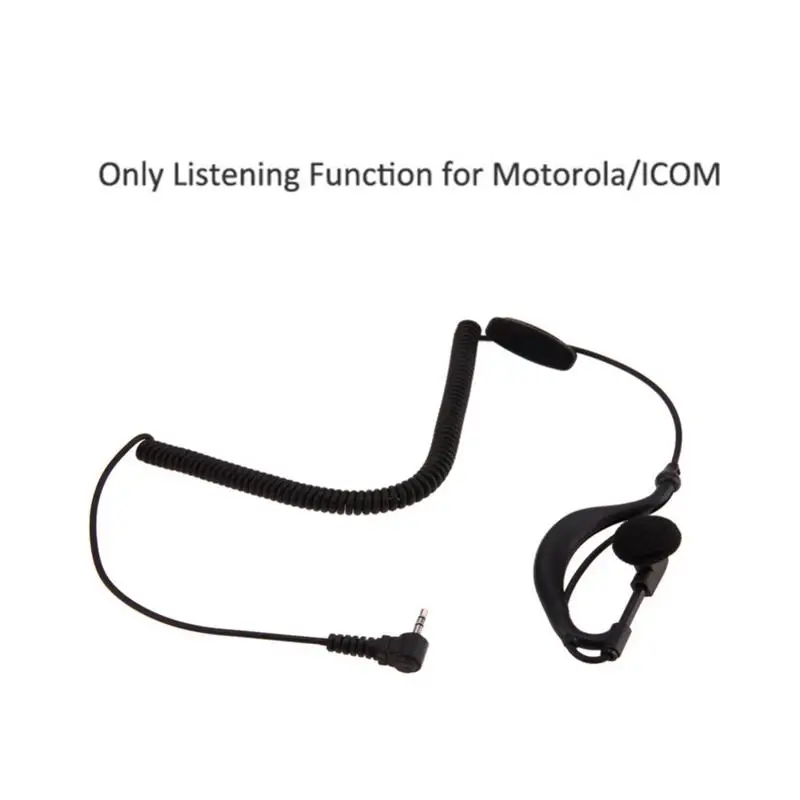 2.5 Mm Single Earpiece Ear-hook Earphone With Spiral Cable Walkie Talkie Headset Polices Military Earphone Electronic Accessorie 2.5 Mm Single Earpiece Ear-hook Earphone With Spiral Cable Walkie Talkie Headset Polices Military Earphone Electronic Accessorie