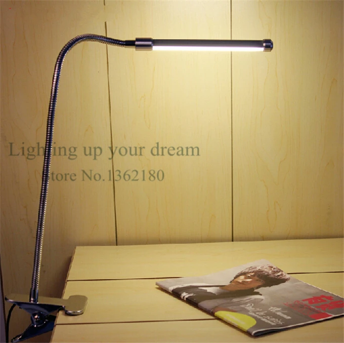 Flexible USB or AC adapter Adjustable Multi-angles LED Lamp kids Eye Protection Reading Light Desk Table warm cold white | Лампы и