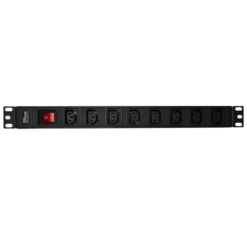 Дистрибьютор для шкафа 19 дюймов 8 способов 10 А|8 way socket|c13 c14c13 connector |