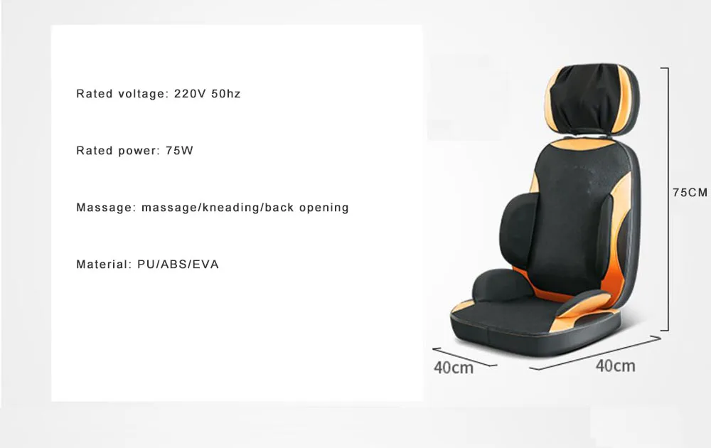 US $122.18 Cervical massage device fullbody massage pad cushion household multifunctional massage chair