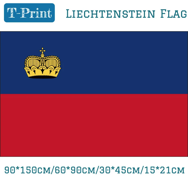 

Liechtenstein National Flag 3x5ft Hanging Flag With Brass Metal Holes /15*21cm/90*150cm/60*90cm