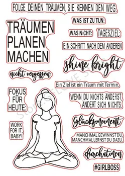 

German Transparent Clear Silicone Stamp/Seal for DIY scrapbooking/photo album Decorative clear stamp A1163