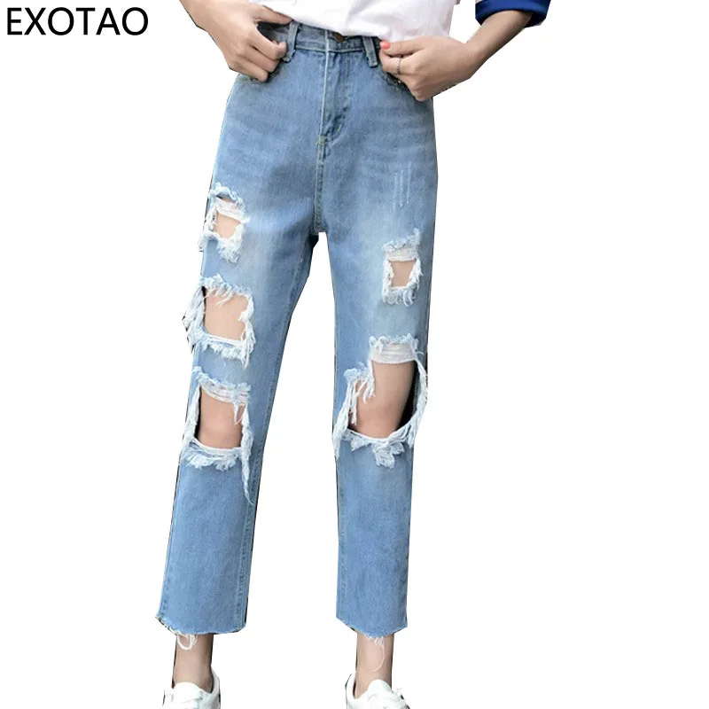 2018 fashion autumn summer pants women's flare pants denim