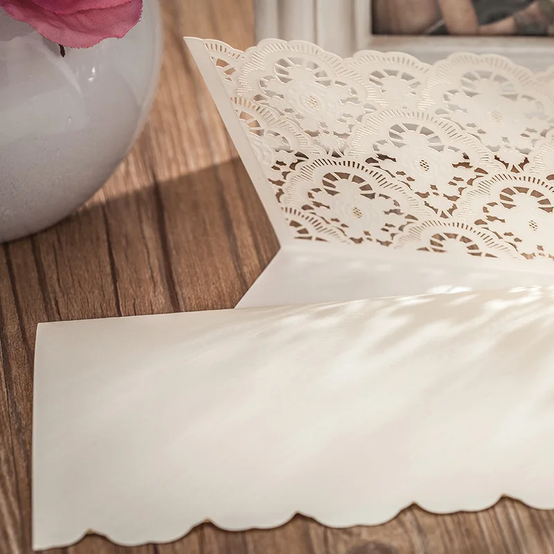 Элегантный Кружево цветок Кот Цвет Свадебное приглашение|flower cards|card cardcard invitation |
