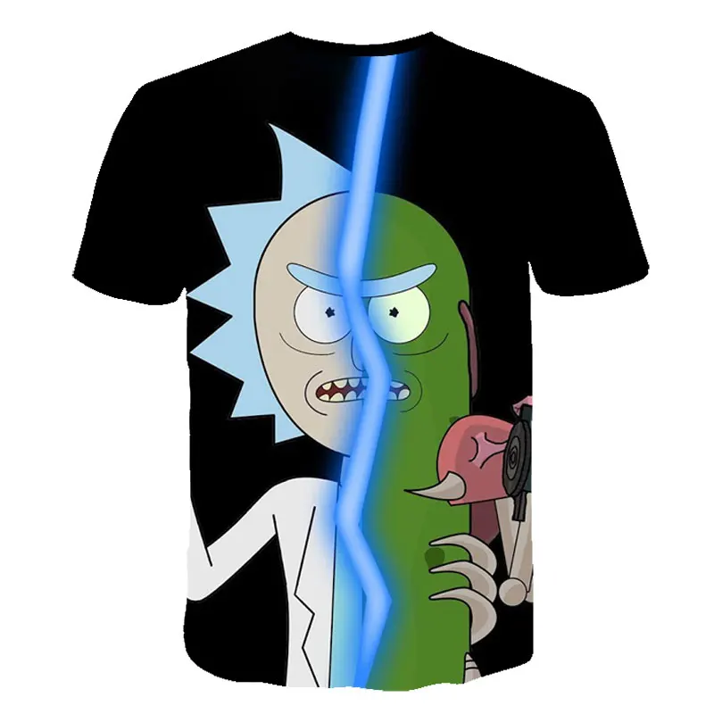 Hip Hop Fashion Brand Clothing Rick and Morty 3D T Shirt Casual Short Sleeve Men's T-Shirts Anime Cool rick y morty Graphic Tees