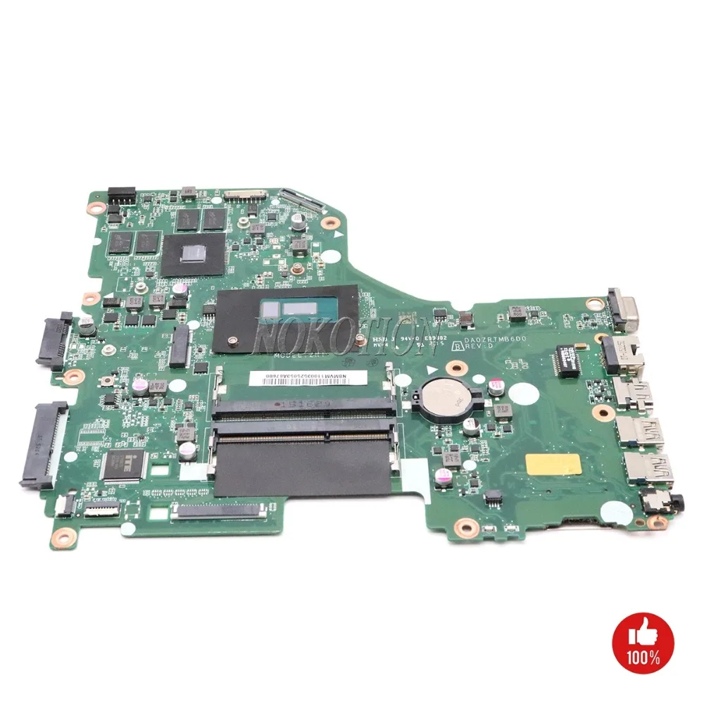 

NOKOTION Laptop Motherboard For Acer aspire E5-573G NBMVG11003 NBMVM11003 DA0ZRTMB6D0 I5-5200U CPU 940M Video card