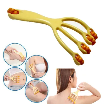 

Mini Neck back roller massager face Four claw type body massager roller foot hand body neck head Massage & Relaxation Tool