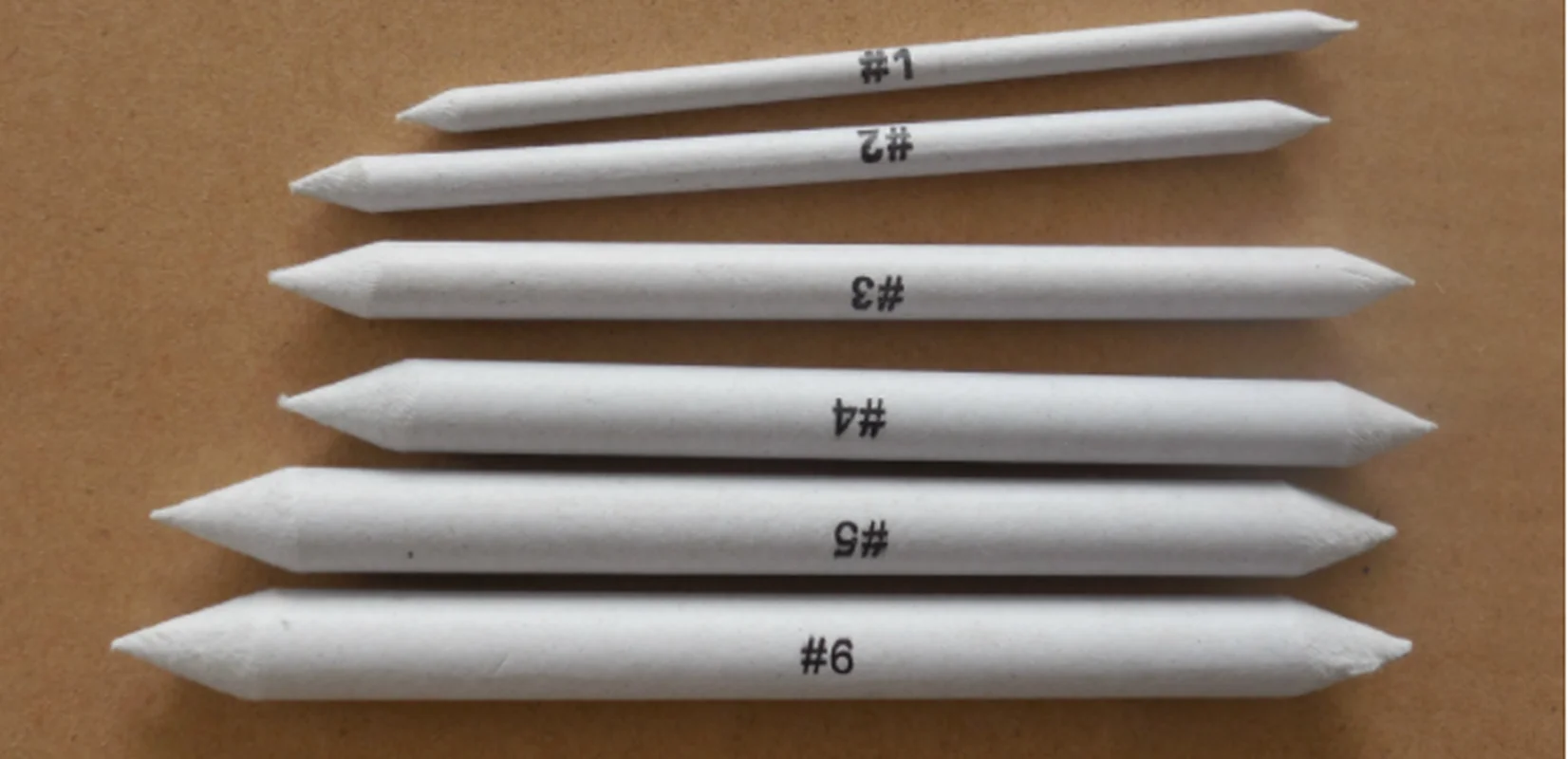 6 шт. Пастельная палочка для растушевки пенька тортильон эскиз искусство Белый Рисунок Ручка инструмент рисовая бумага