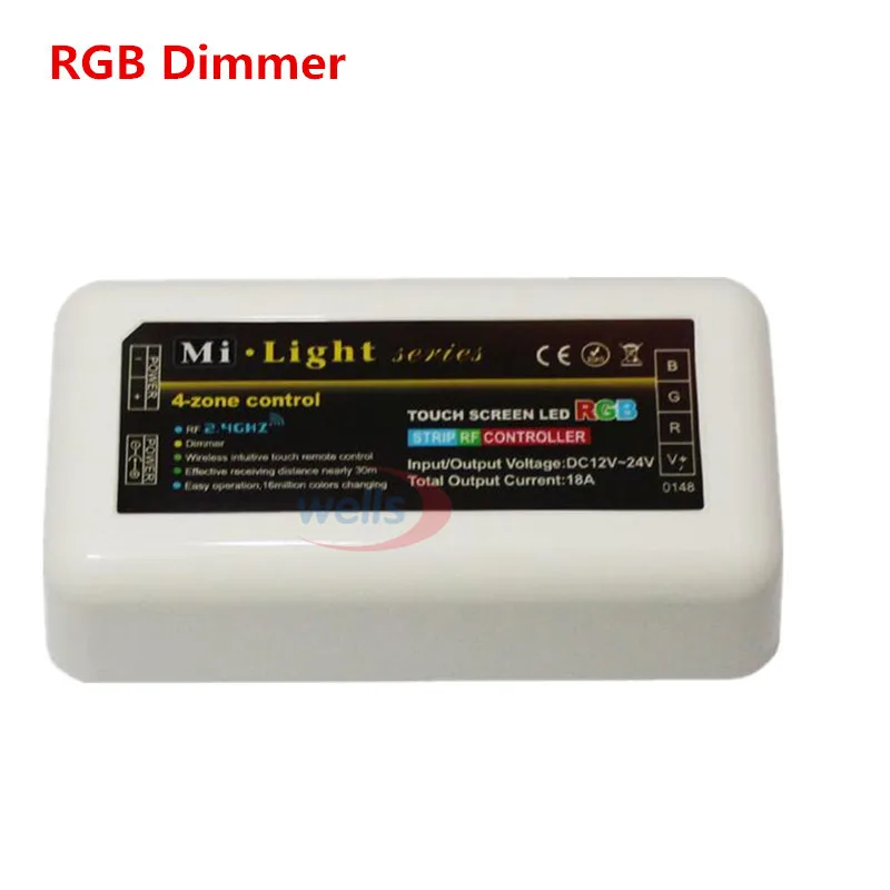 Miboxer 2,4 г 4-зоны RF Беспроводной одиночный/RGB/RGBW светодиодный контроллер Диммер для 5050 3528 RGBW светодиодный полосы Светильник лампы ла